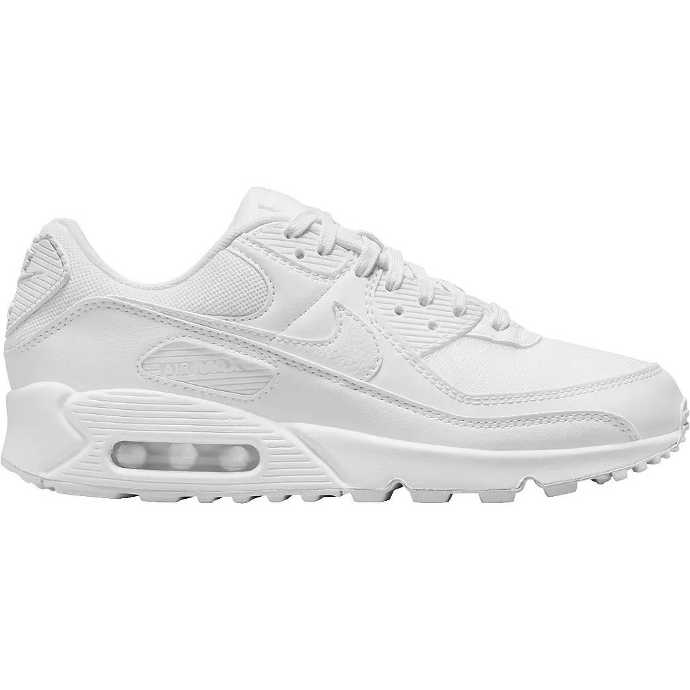 Nike Womens Air Max 90 Triple White Sneakers DH8010-100 Size 8 NWB No Lid